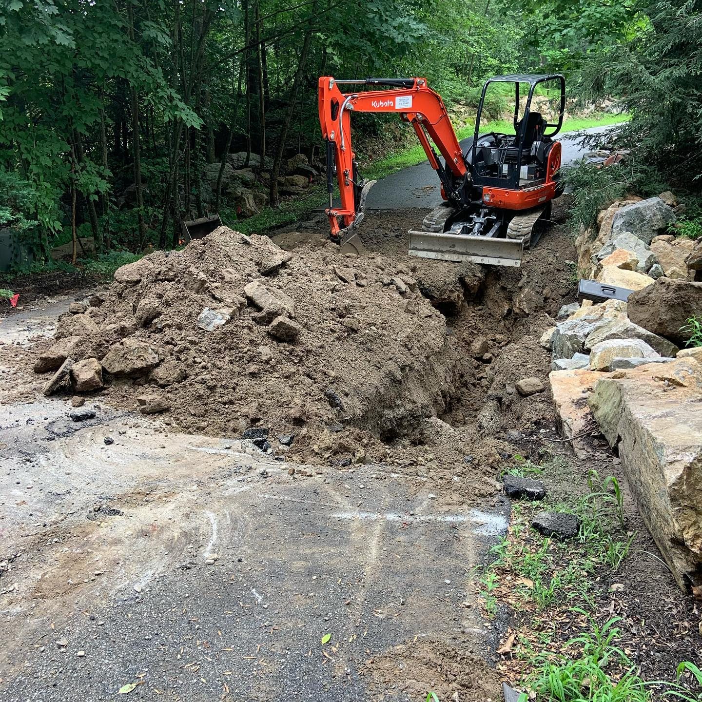 Grading and site preparation by JWSR LLC in New Jersey