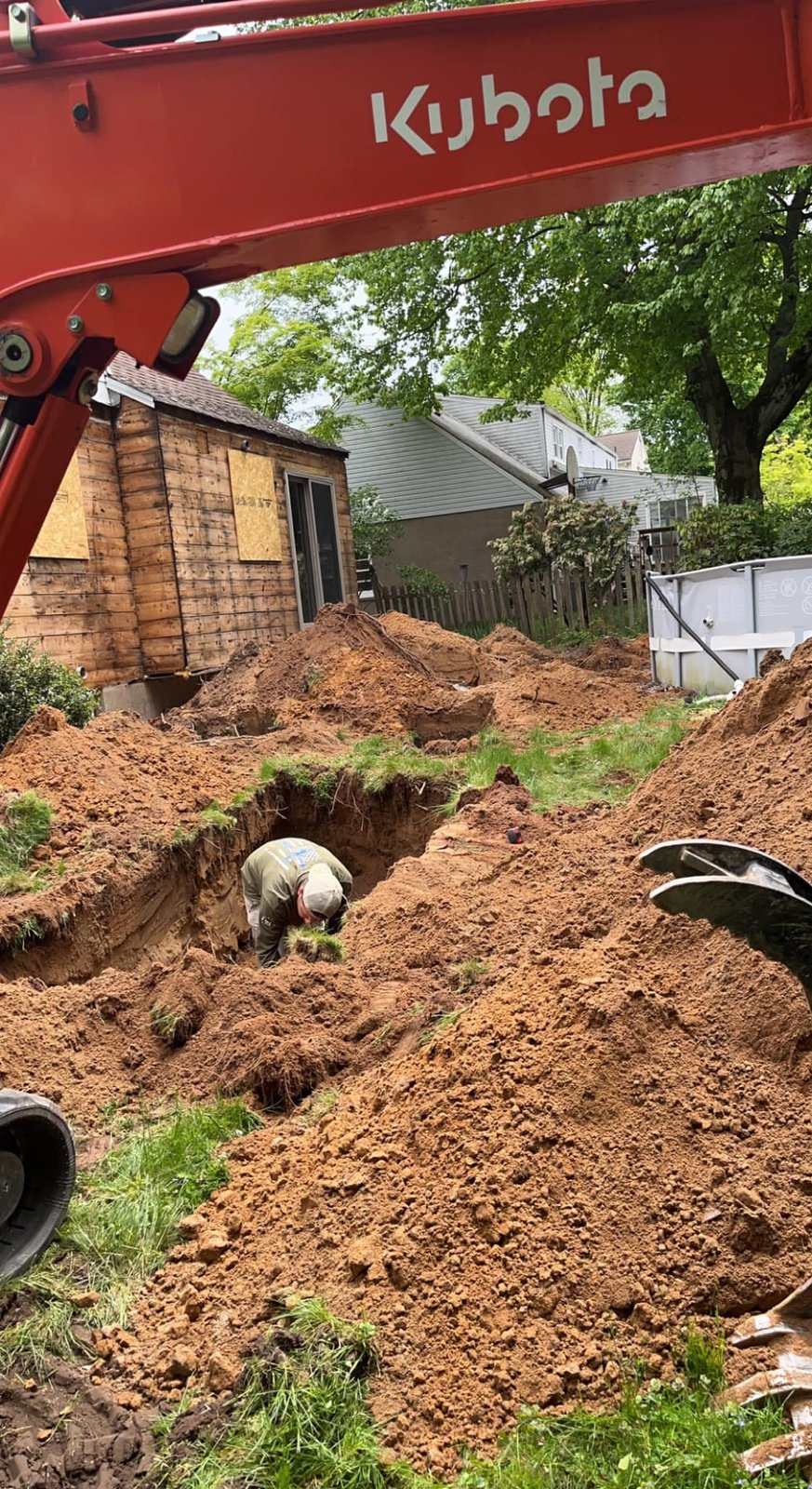 Septic and drainage installation by JWSR LLC in New Jersey
